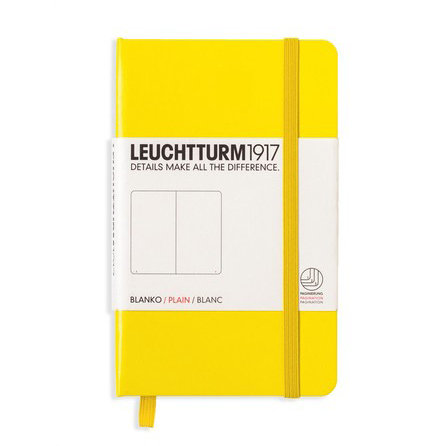 Leuchtturm, Notes Pocket, 185 stron, gładki, cytrynowy Leuchtturm