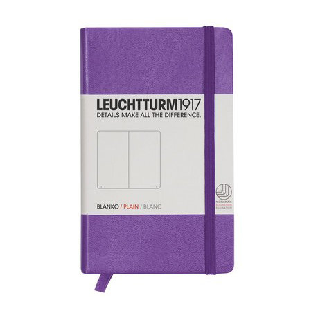 Leuchtturm, Notes Pocket, 185 stron, gładki, fioletowy Leuchtturm