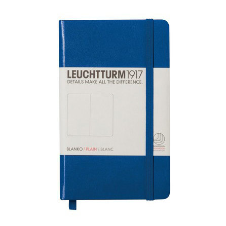 Leuchtturm, Notes Pocket, 185 stron, gładki, niebieski Leuchtturm