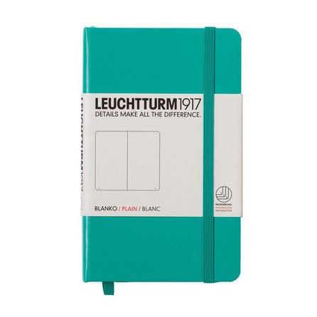 Leuchtturm, Notes Pocket, 185 stron, gładki, szmaragdowy Leuchtturm