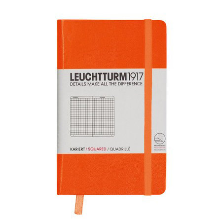 Leuchtturm, Notes Pocket, 185 stron, kratka, pomarańczowy Leuchtturm