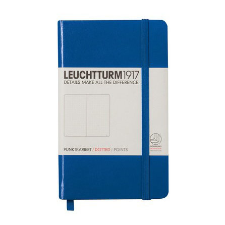 Leuchtturm, Notes Pocket, 185 stron, kropki, niebieski Leuchtturm