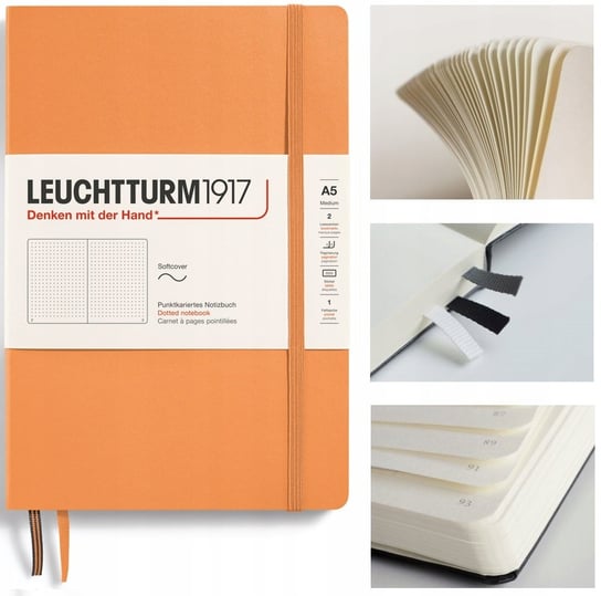LEUCHTTURM1917 Notatnik Notes Medium A5 Kropka miękka oprawa bullet journal Leuchtturm