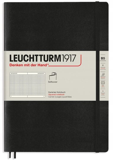 Leuchtturm1917 Notatnik Notes Miękki B5 Kratka Leuchtturm