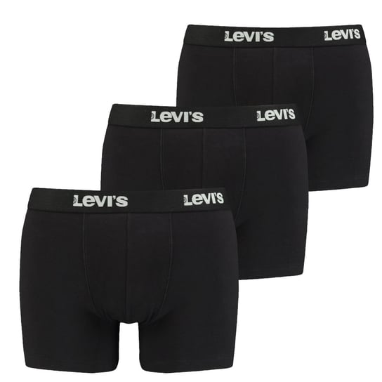 Levi's Boxer 3 Pairs Briefs 37149-0664, Mężczyzna, Bokserki, Czarne Levi's
