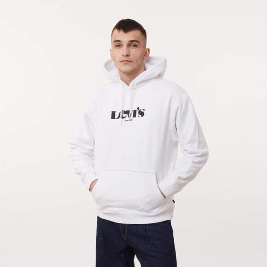 Levi'S Relaxed Graphic Fleece White - L Levi's