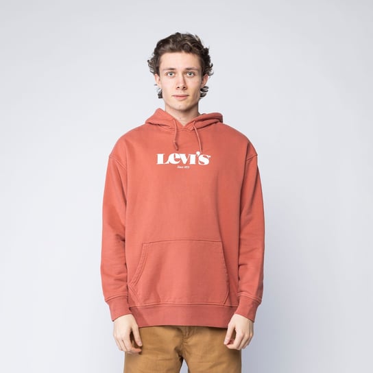 Levi'S Relaxed Graphic Hoodie Marsala Red - L Levi's