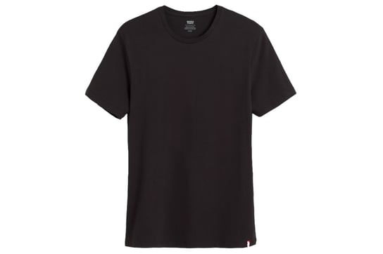 Levi's Slim Crewneck Tee 2 Pack 795410001, Mężczyzna, T-shirt kompresyjny, Czarny Levi's