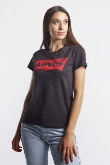 Levi's, T-shirt damski, The Perfect Large Batwing Black, rozmiar L Levi's