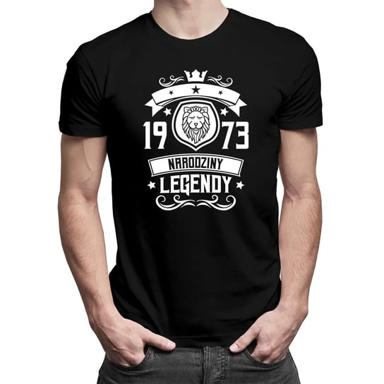 Lew 1973 Narodziny Legendy - męska koszulka na prezent Koszulkowy