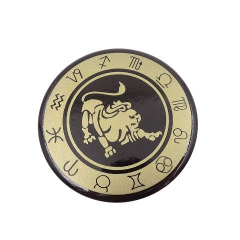 Lew - znak zodiaku - magnes; metal emaliowany GIFTDECO