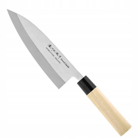 Leworęczny nóż Deba do mięs Satake 18 cm drewno magnoliowe Inna marka