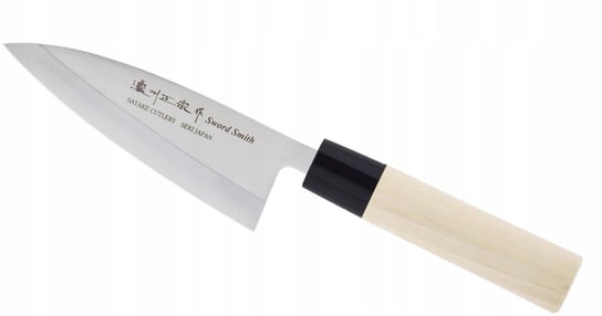 Leworęczny nóż Deba Satake do mięs 12 cm drewno magnoliowe Inna marka