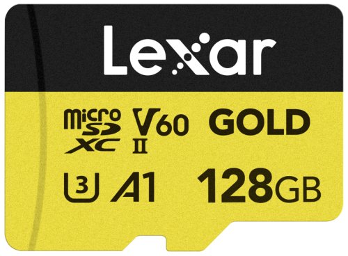 Lexar microSDXC Gold 128GB UHS-II U3 V60 A1 R 280MB/s W 100MB/s Lexar