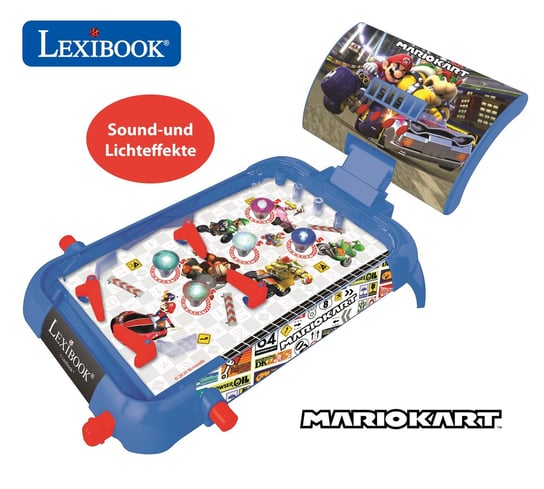 Lexibook, Elektroniczny Pinball Z Dźwiękiem I Światłami Mario Kart Jg610Ni LexiBook