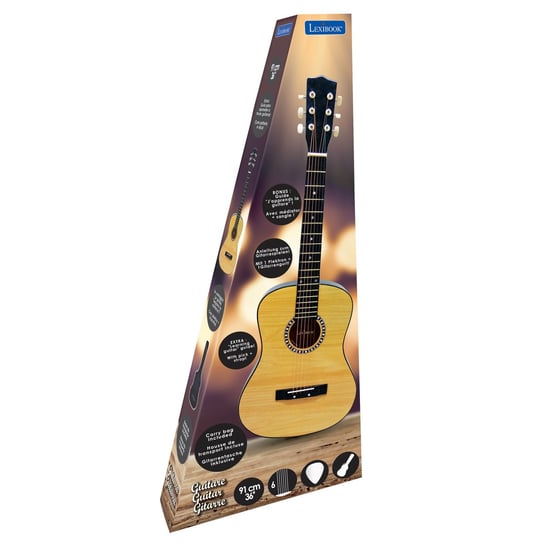 Lexibook, Gitara Akustyczna Drewniana 36  Z Torbą K2200 LexiBook