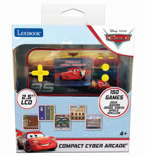 Lexibook, Konsola Podręczna Compact Cyber Arcade   Cars - Ekran 2,5   150 Gier W Tym 10 Z Cars Jl2367Dc LexiBook