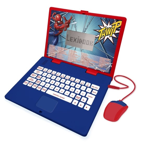 Lexibook, Laptop Edukacyjny Spider-Man 124 Aktywności  Polski/Angielski  Jc598Spi17 LexiBook
