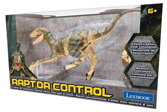 Lexibook, Zdalnie Sterowany Dinozaur Z Realistycznymi Efektami Dźwiękowymi Dino01 LexiBook