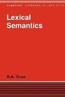 Lexical Semantics Cruse D. A.