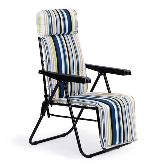 Leżak fotel ogrodowy składany plażowy regulowany z miekką poduszka ModernHome ModernHome