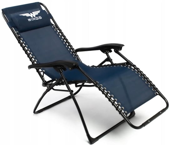 Leżak fotel plażowy Wings metal ciemnoniebieski Wings