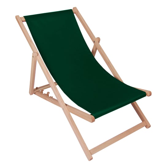 Leżak klasyczny plażowy 24 kolory - Butelkowa zieleń 71 Kubi Sport