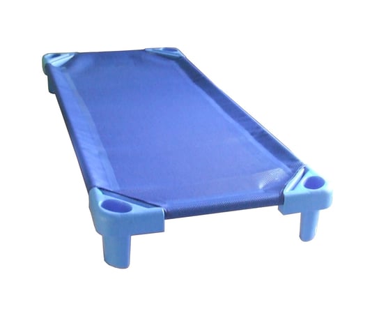 Leżak łóżeczko dla dzieci przedszkolny FARTUŚ 4K Niebieski Inny producent