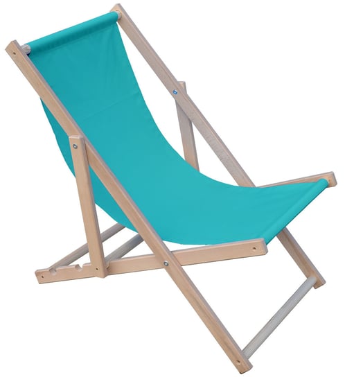 Leżak ogrodowo-plażowy składany ROYOKAMP Classic, błękitny Royokamp