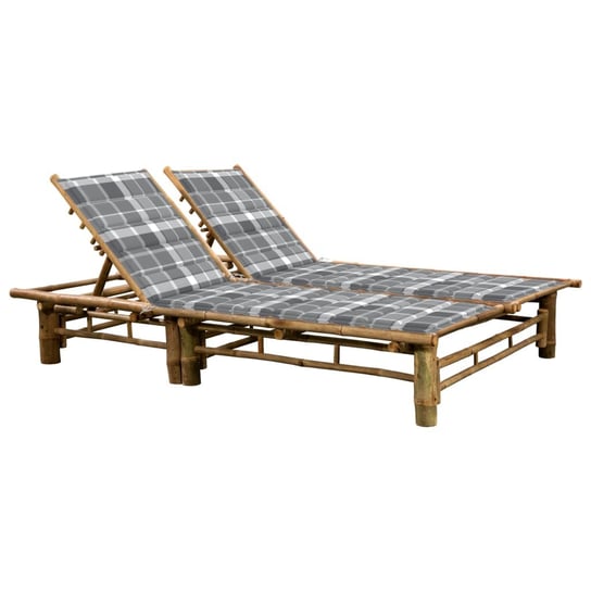 Leżak ogrodowy bambusowy z poduszkami - 200x130x(2 / AAALOE Inna marka