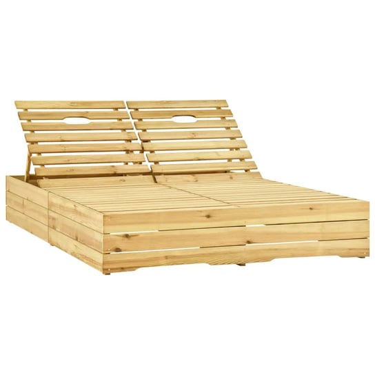 Leżak ogrodowy drewniany 2-osobowy, 198x135x(30-75 Zakito Europe