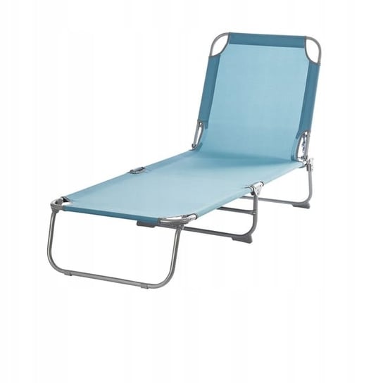 Leżak ogrodowy łóżko plażowe niebieskie leżanka lazurowa leżak kempingowy Inna marka
