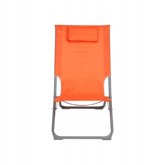 Leżak plażowy, krzesło plażowe, leżak ogrodowy, krzesło składane pomarańczowe Inna marka