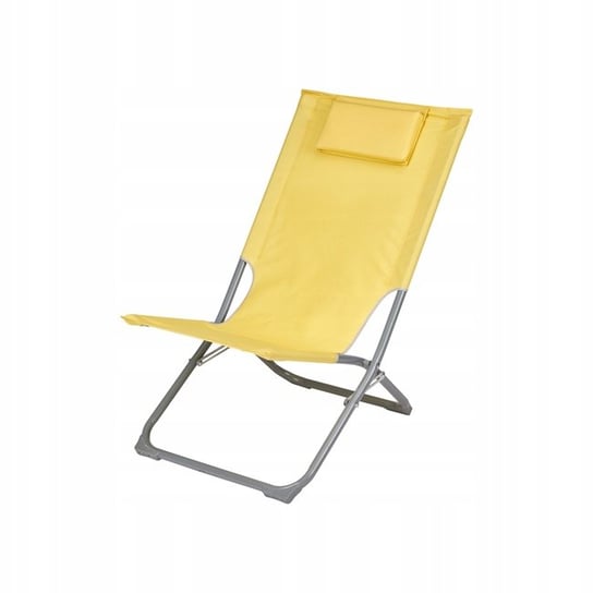 Leżak plażowy, krzesło plażowe, leżak ogrodowy, krzesło składane, żółte Inna marka