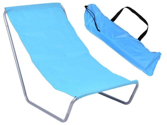 Leżak turystyczny plażowy składany Olek - niebieski GMM