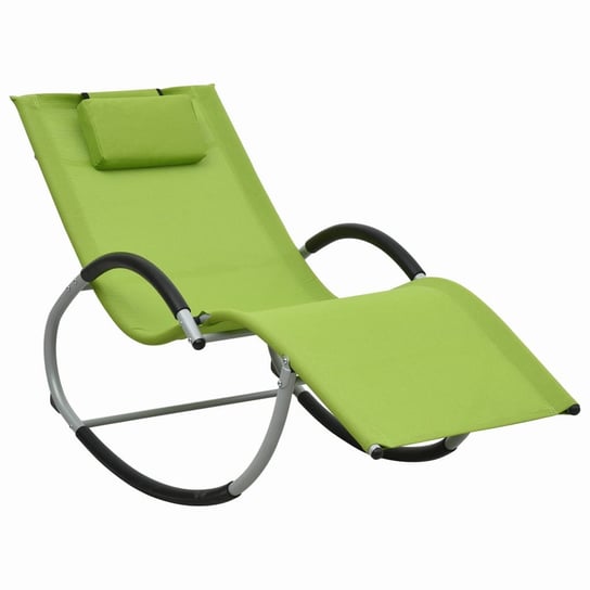 Leżak z poduszką VIDAXL, zielony, 65x155x83 cm vidaXL