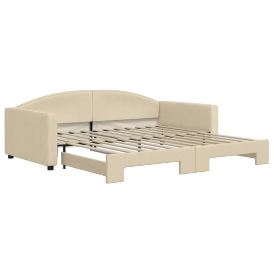 Leżanka 2-w-1 kremowa 223x110x75 cm, sofa/łóżko, s Zakito Europe