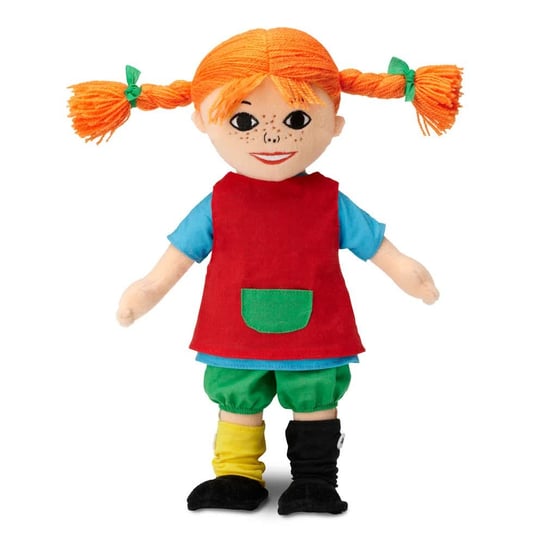 Licencyjna lalka szmaciana Pippi Pończoszanka 23 cm wysoka jakość idealna jako prezent dla dziecka Inna marka