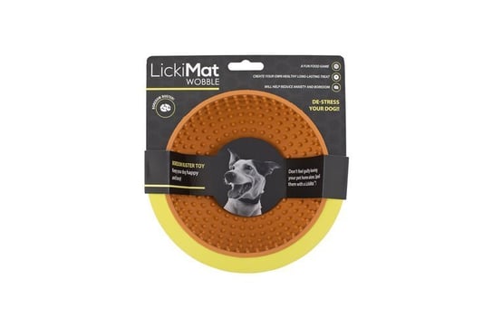 LickiMat Wooble pomarańczowa mata miska dla psa LickiMat
