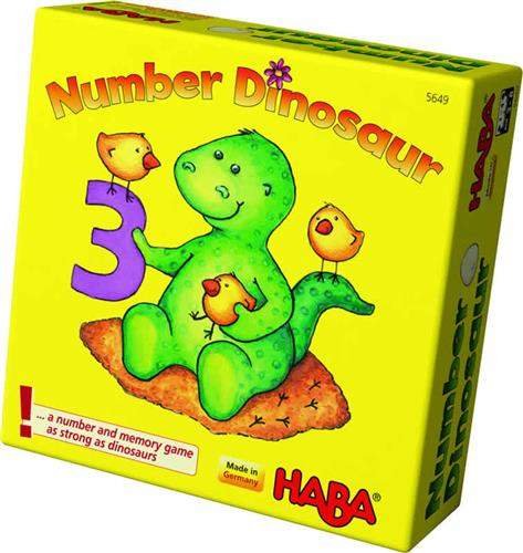 Liczby Dinozaura mini, gra towarzyska, Haba Haba