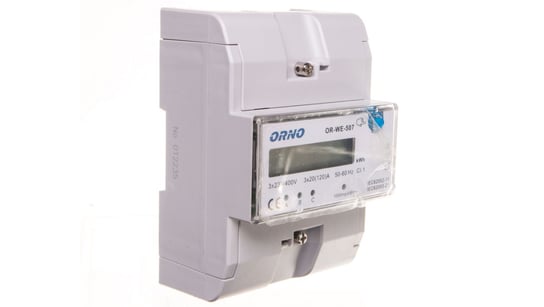 Licznik energii elektrycznej 3-fazowy 3x20 /120A 3x230/V wyświetlacz LCD OR-WE-507 Orno Polska