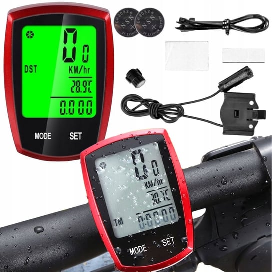 Licznik Rowerowy Wodoodporny Termometr Tryb Noc Prędkościomierz Lcd Pro Lewer