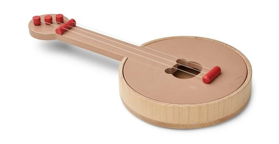 Liewood - Drewniane banjo Chas - Apple red/tuscany rose mix Liewood