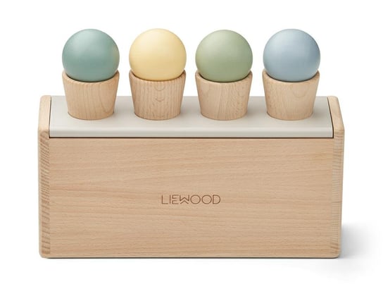 Liewood - Drewniane zabawki w kształcie lodów Etta - Blue multi mix Liewood