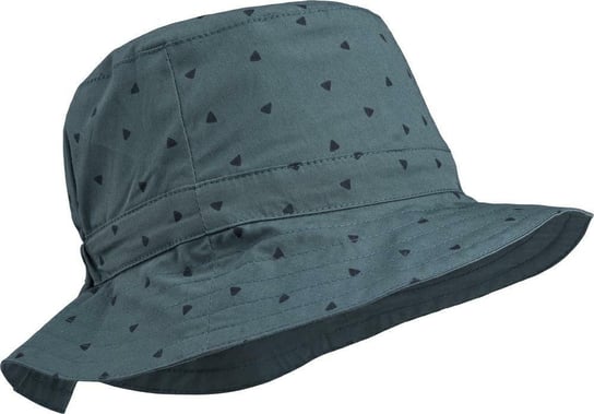Liewood - Dwustronny kapelusz dziecięcy Sander - Triangle/whale blue - 6-9M Liewood