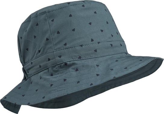 Liewood - Dwustronny kapelusz dziecięcy Sander - Triangle/whale blue Liewood