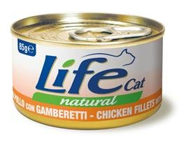 Life Cat Puszka 85G Kurczak Krewetki Filet Karma Dla Kota Life Pet Care
