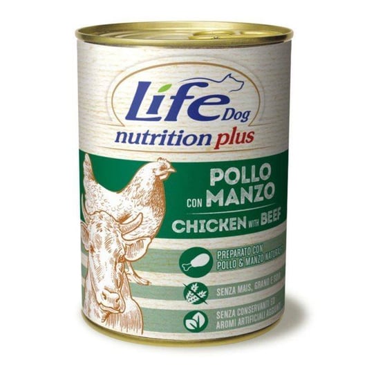 Life Dog puszka 400g Chicken + Beef  + Vegetables Life Pet Care