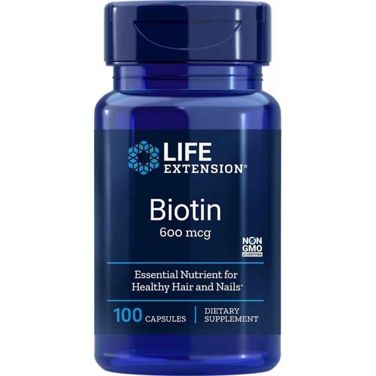 Life Extension Biotyna 600 mcg - Suplement diety, 100 kaps. Life Extension