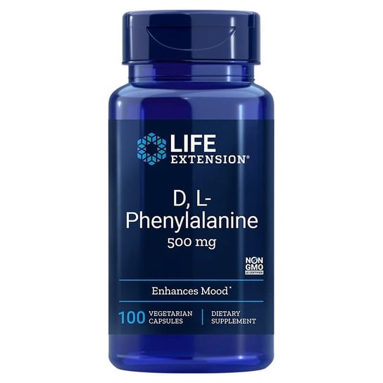 Life Extension, D, L-Phenylalanine, D-Fenyloa Inna marka